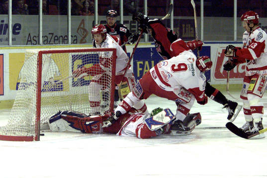 Xavier Majic, Malmö slog 1-0 målet bakom Kimmo Kapanen,