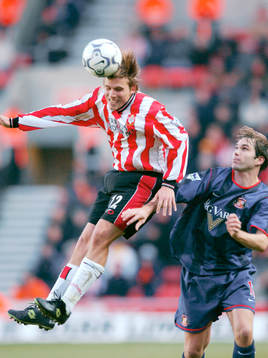 Anders Svensson, Southampton i nickduell med Jason McAteer,