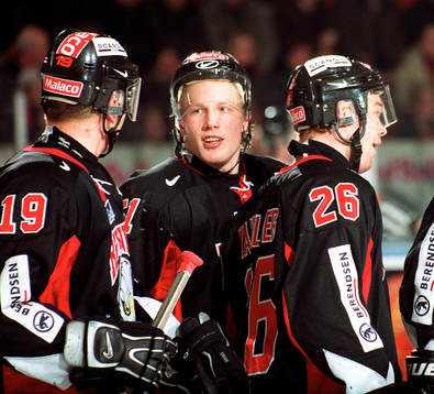fr.v Juha Riihijärvi, Mika Hannula och Mikael Wahlberg,