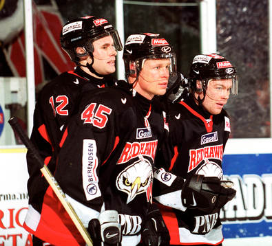 Fr.v Marcus Magnertoft, Johan Norgren och Mikael Wahlberg,