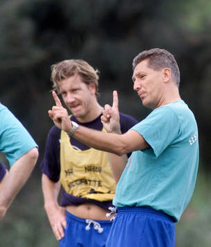 Jesper Jansson och Sören Cratz, tränare