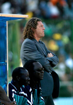 Egypten - Senegal. Mitsu Bruno, coach, Senegal