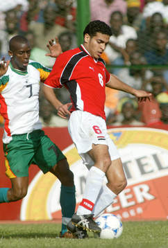 Egypten - Senegal. Henri Camara, Senegal och Hany Said,
