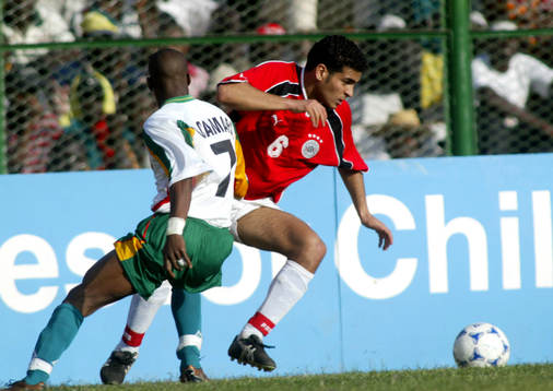 Egypten - Senegal. Hany Saig, Egypten förbi Henri Camara,