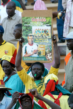 Egypten - Senegal. Supporters, Senegal