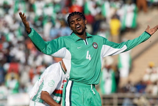 Storstjärnan och Arsenal-spelaren Nwankwo Kanu, Nigeria