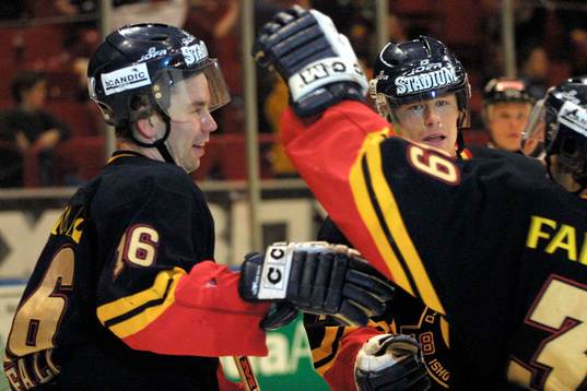 Nichlas Falk och David Longstaff, Djurgården, jubel