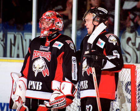 Andreas Hadelöv, målvakt och Mikael Wahlberg, Malmö