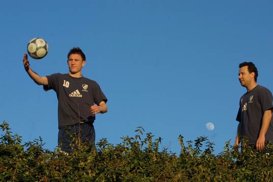 Fotboll, Djurgården, träningsläger, Kim Källström och