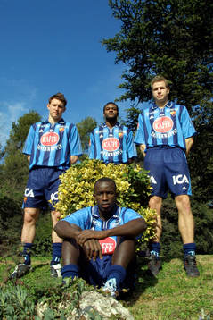 Kim Källström, Pagguy Zunda, Elias Storm och Aziz Corr