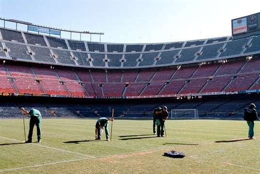 Städning av Nou Camp Barcelona