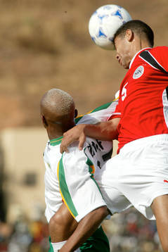 Egypten - Senegal. Diouf, Senegal och El Saka, Egypten