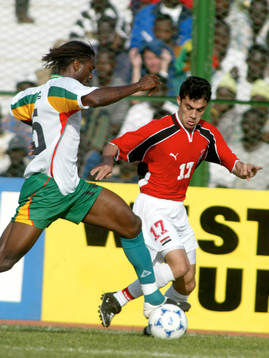 Egypten - Senegal. Alassani S. Diao, Senegal mot Ahmed