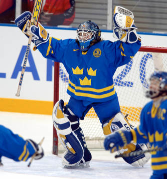 Finland - Sverige: Kim Martin, Sverige jublar