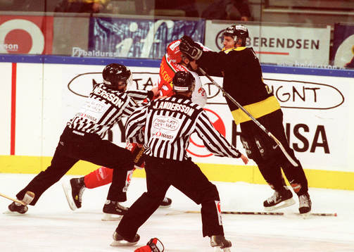 Claes Hilmersson, domare och Jan Andersson, domare