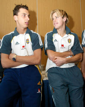Zlatan Ibrahimovic och Pontus Farnerud
