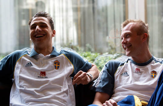 Zlatan Ibrahimovic och Magnus Hedman