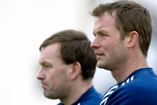 Torbjörn Nilsson, förbundskapten och Stig Fredriksson,