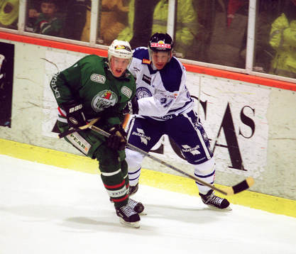 Martin Ericsson, Rögle och Jarkko Nikander. Leksand