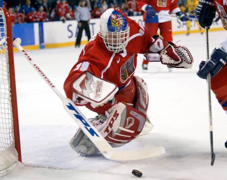 Dominik Hasek, målvakt Tjeckien