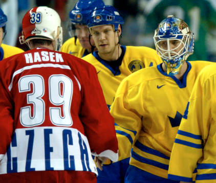 Tommy Salo, Sverige vann målvaktsmatchen mot Domenik