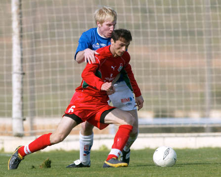 Fotboll, La Manga, Lokomotiv Moskva - Halmstad. Petter