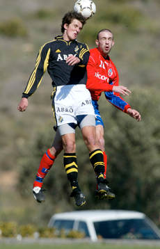 Fotboll La Manga,Helsingborgs IF - AIK . Rade Prica och Per
