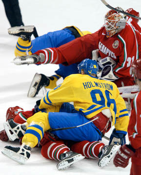 OS, Ishockey, herrar, kvartsfinal, Sverige - Vitryssland 3-4