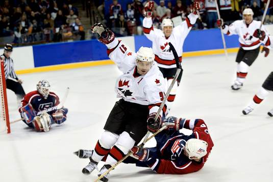 OS, Ishockey, final, Guld, till Kanada, 5-2 genom Joe