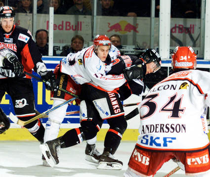 Magnus Kahnberg, Frölunda och Henrik Malmström och Peter