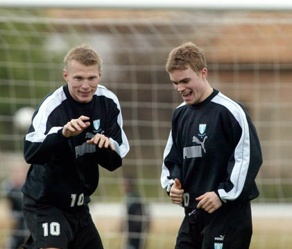 Mats Lilienberg och Fredrik Andersson, Malmö FF