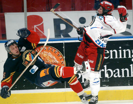 Patrik Carmbäck, Frölunda och Mikael Johansson,