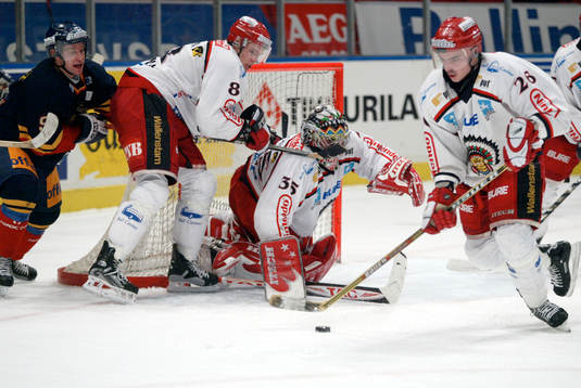 Henrik Lundqvist, Peter Ström och Christian Bäckman,