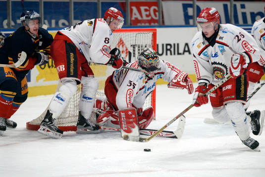 Henrik Lundqvist, Christian Bäckman och Peter Ström,