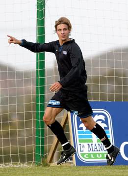 Fotboll, träningsmatch,  Tobias Grahn i Vålerenga
