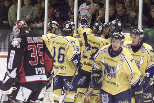HV 71 har avgjort matchen genom Per-Åge Skröder, som slog