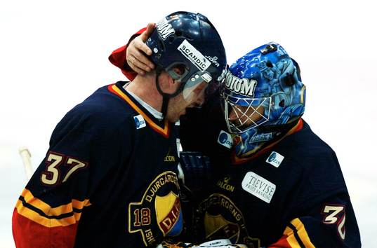Leif Rohlin och Sergei Naumov jublar