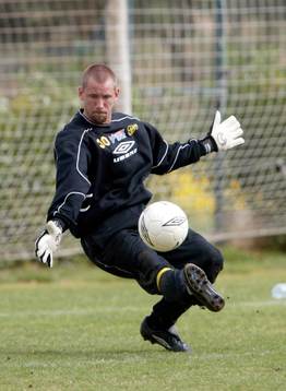 Johan Wiland, målvakt i Elfsborg in action