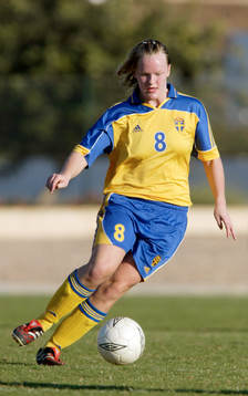 Fotboll, flick, Sverige, F19, Nilla Fischer, Sverige