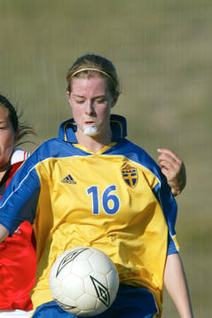 Fotboll, flick, Sverige, F19, Lotta Schelin, Sverige