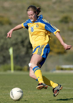 Fotboll, flick, Sverige, F19, Lotta Schelin, Sverige