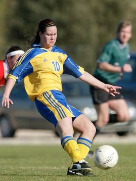 Fotboll, flick, Sverige, F19, Maria Westerblad, Sverige