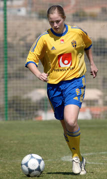 Fotboll, flick, Sverige, F19, Emma Lindqvist, Sverige