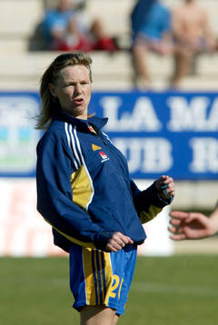 Fotboll, Sverige, dam, F19, Anna Signeul, förbundskapten