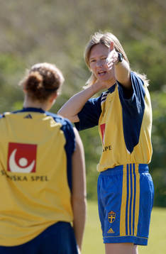 Fotboll, Sverige, dam, F19, Anna Signeul, förbundskapten