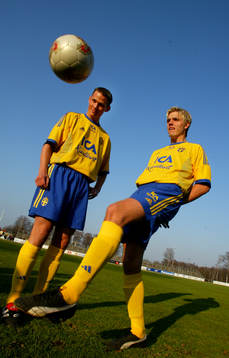 Fotboll U21, Sverige, Jon Jönsson och Andreas Dahl,