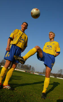 Fotboll U21, Sverige, Jon Jönsson och Andreas Dahl,