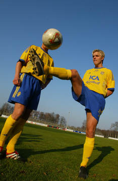 Fotboll U21, Sverige, Jon Jönsson och Andreas Dahl,