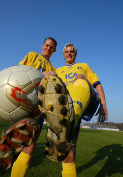 Fotboll U21, Sverige, Jon Jönsson och Andreas Dahl,