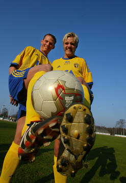 Fotboll U21, Sverige, Jon Jönsson och Andreas Dahl,